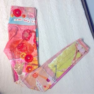 Noyama Sol pastel coloured Yoga leggings with animals